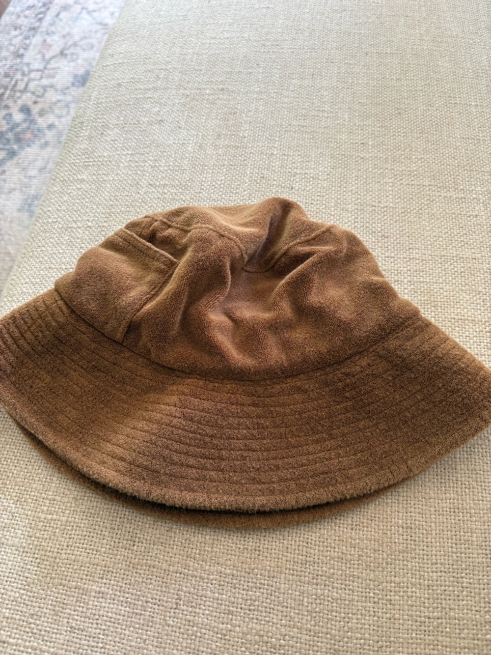 Lack Of Color Suede-Look Bucket Hat in Warm Brown